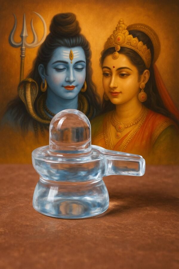 Pure Spatika Shivaling – Natural Crystal Shivling for Meditation & Puja (Certified) - Image 3