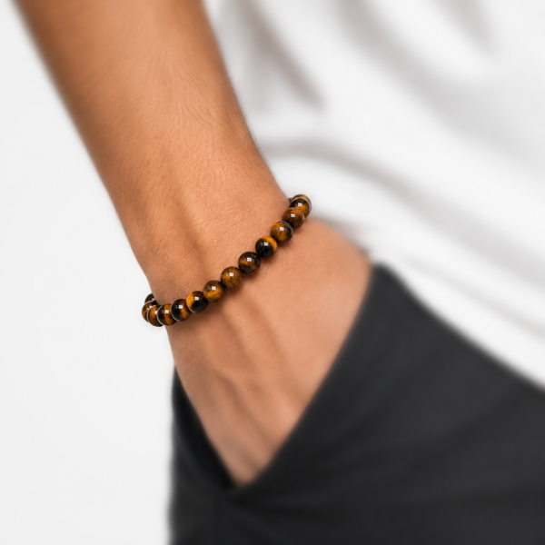 Tiger Eye Bracelet 8mm for Men & Women | Original Natural Tiger Eye Stone Bracelet with Authenticity Certificate - Image 3